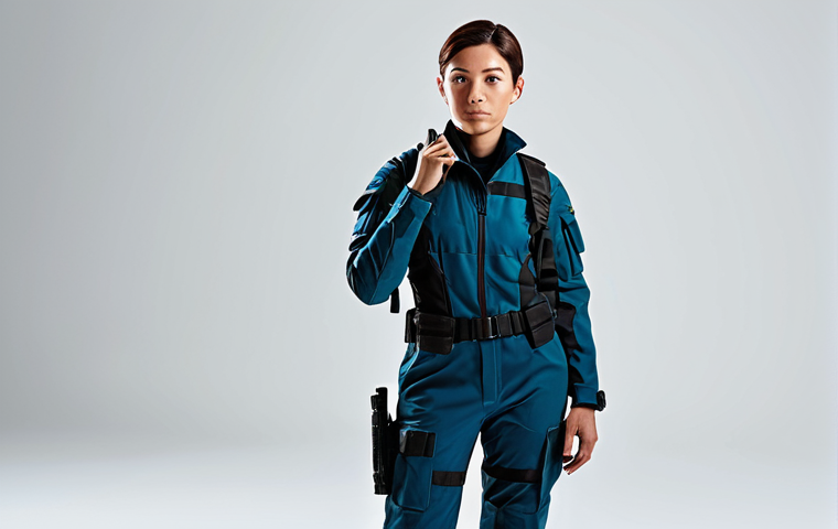 A professional, full-body portrait of a female Valorant agent, inspired by Jett, standing in a minimalist art studio with soft, diffused light. She is fully clothed in a modest, professional-looking tactical suit, appropriate attire, showcasing her unique personality through a subtle, thoughtful expression. The pose is natural and confident, with perfect anatomy, correct proportions, well-formed hands, and proper finger count. A vibrant and harmonious color palette emphasizes the character's essence. High-quality digital illustration, professional photography, appropriate content, safe for work, family-friendly.