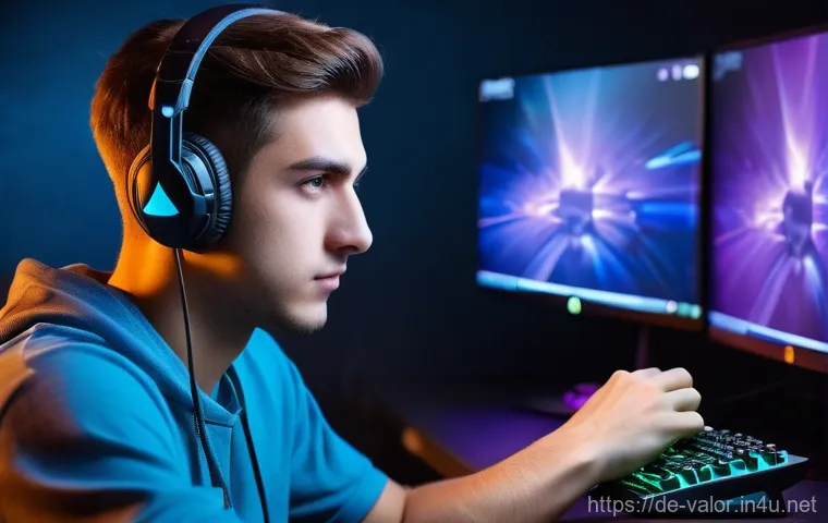 발로란트 추천 마우스 패드 - **Prompt for image generation:** A highly focused, determined esports gamer, male or female, mid-act...