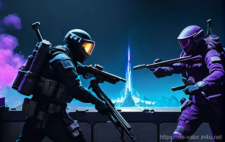 발로란트 신규 맵의 매력 - **Prompt 1: Jett's Vertical Ascent on Abyss** A dynamic, full-body shot of Valorant agent Jett i...