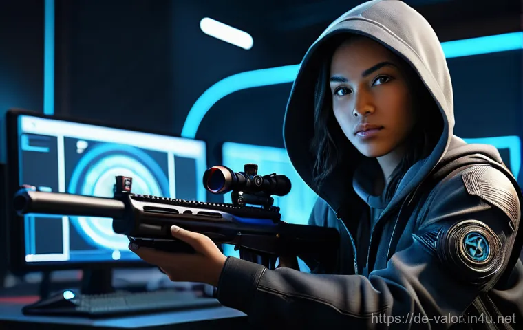발로란트 에이전트별 추천 스킨 - **Prompt 1: The Confident Player and Their Harmonious Weapon** A highly detailed, realistic, ful...