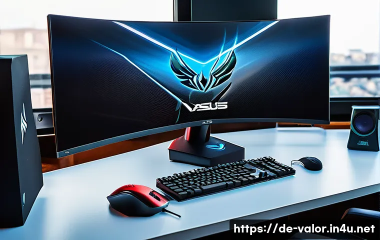 발로란트 유저 리뷰에 기반한 추천 - A high-end gaming setup for a professional Valorant player in a modern European home office, featuri...