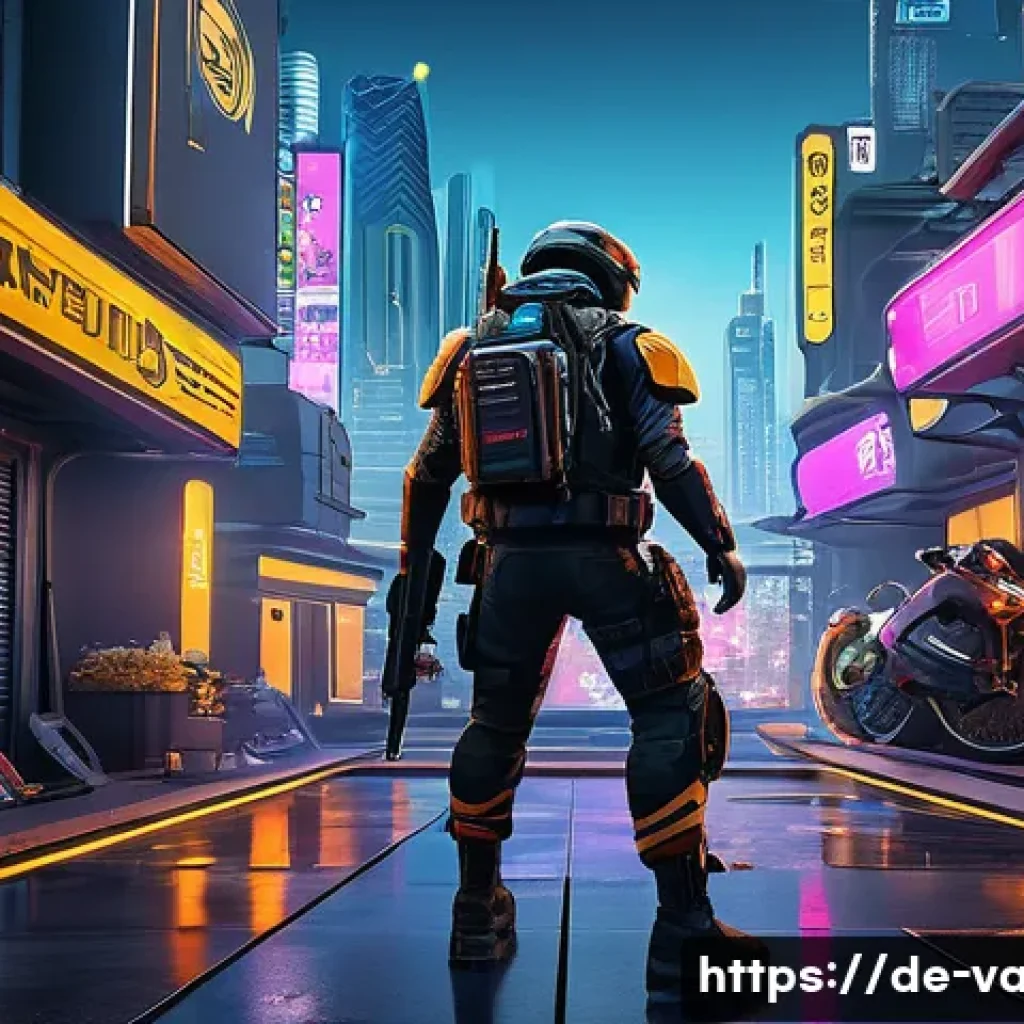 발로란트 새로운 콘텐츠 가이드 - A dynamic futuristic Valorant agent in sleek tactical armor, equipped with glowing utility gadgets a...