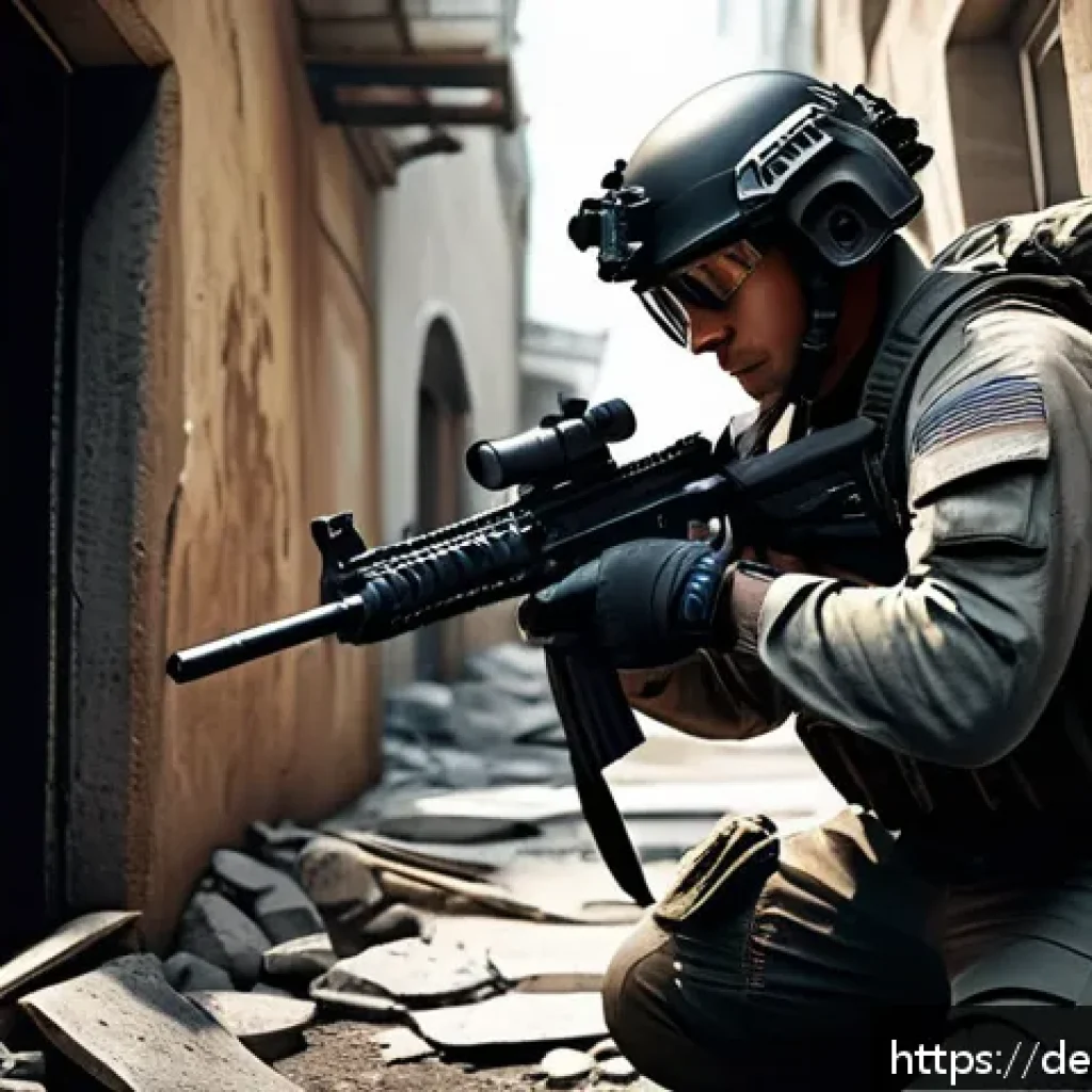 발로란트 시즌별 명당 추천 - A tactical first-person shooter scene set on a realistic urban map resembling Bind or Split, featuri...