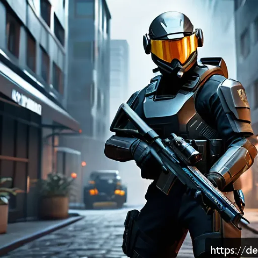 발로란트 새로운 콘텐츠 트렌드 - A dynamic scene showcasing a futuristic Valorant agent in sleek tactical gear with glowing accents, ...